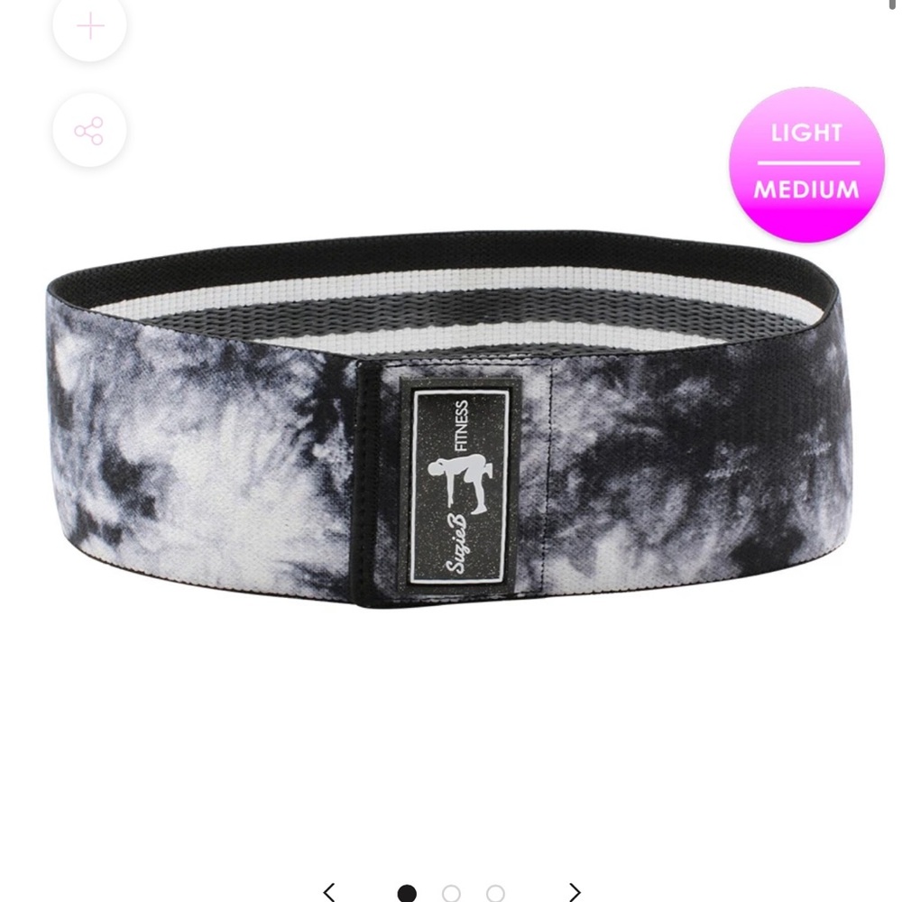 Black tie dye workout band